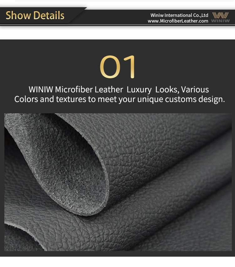Eco Dakota Synthetic Car Leather Seat Upholstery Fabric 1.2mm 1.4mm Thickness Customize