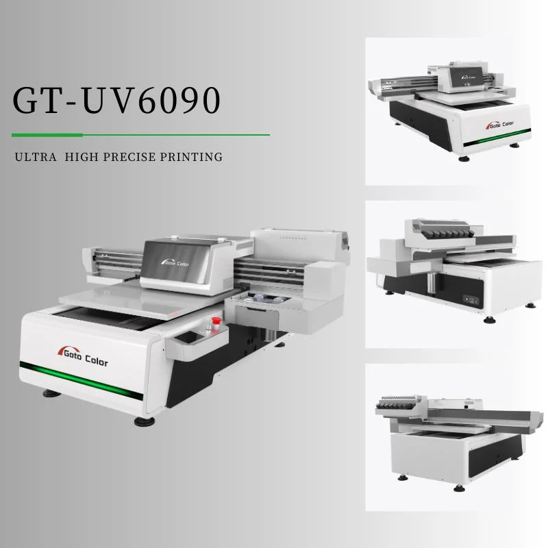 Gotocolor 1000W Industrial UV Printer Price Soft PVC Film Wall Paper Leather Digital Small Size UV Flatbed Printer